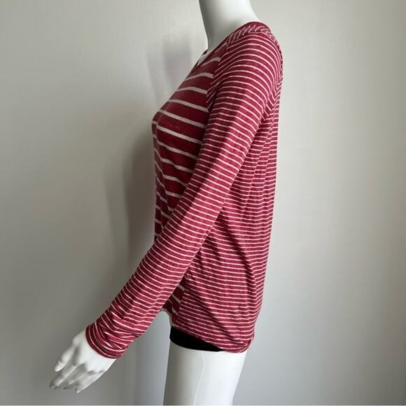 Vince Long-Sleeve Tee W/ Mixed Stripes - M - Picture 5 of 7